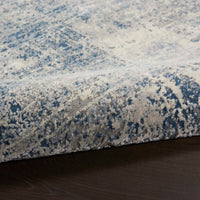 Jonathan Collection - Blue Ivory Abstract Soft Area Rug