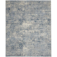 Jonathan Collection - Blue Ivory Abstract Soft Area Rug