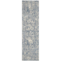 Jonathan Collection - Blue Ivory Abstract Soft Area Rug