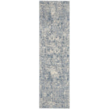 Jonathan Collection - Blue Ivory Abstract Soft Area Rug