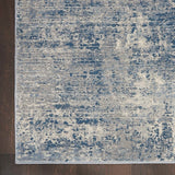 Jonathan Collection - Blue Ivory Abstract Soft Area Rug