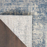 Jonathan Collection - Blue Ivory Abstract Soft Area Rug