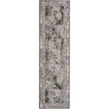 Classic Border Grey Ivory Soft Area Rug