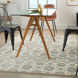 Grand Villa  Persian Botanical Motifs Area Rug