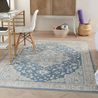 Vintage Persian Medallion Soft Area Rug