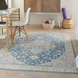 Vintage Persian Medallion Soft Area Rug