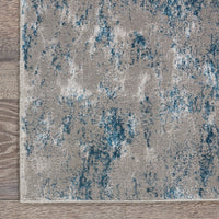 Meryl Streep Grey/Blue Abstract Soft Area Rug