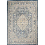 Malta Bordered Center Medallion Soft Area Rug