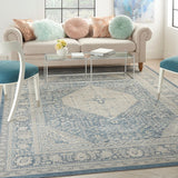 Malta Bordered Center Medallion Soft Area Rug