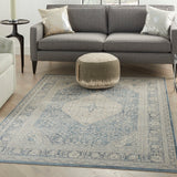 Malta Bordered Center Medallion Soft Area Rug