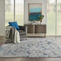 Meryl Streep Grey/Blue Abstract Soft Area Rug