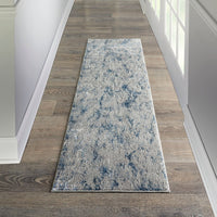 Meryl Streep Grey/Blue Abstract Soft Area Rug