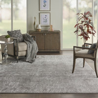 Meryl Streep Grey/Blue Abstract Soft Area Rug