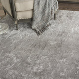 Meryl Streep Grey/Blue Abstract Soft Area Rug