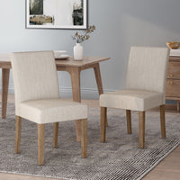 Kuna Contemporary Upholstered Dining Chair (Set of 2) by Christopher Knight Home