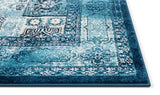 Blue Traditional Vintage Soft Area Rug