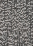 Contemporary Geometric Pattern Black Kim-Style Soft area Rug