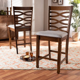 Lanier Modern and Contemporary Upholstered 2-Piece Pub Chair Set