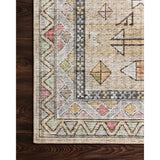 Leanne Aztec Distressed Printed Area Rug - Gold/Blush