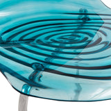 LeisureMod Astor Plastic Chrome Base Dining Side Chair