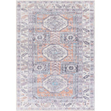 Triple Medallion Printed Machine Washable Area Soft Rug