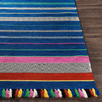 Lovette Handmade Cotton Striped Soft Area Rug