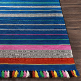 Lovette Handmade Cotton Striped Soft Area Rug