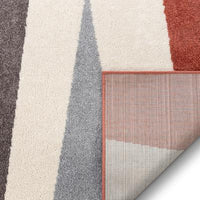 Modern Abstract Terracotta Soft Area Rug
