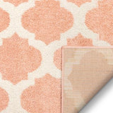 Zoe Blush Modern Trellis Area Rug
