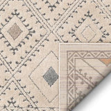 Moderne Bohemian Chic Tribal Moroccan Beige Rug