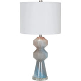 Meera Modern Glass Table Lamp - 28"H x 15"W x 15"D