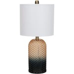 Melissa 21" Modern Ombre GlassTable Lamp - 21"H x 10"W x 10"D