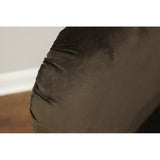 Microfiber Tub Accent Chair, Chocolate Brown