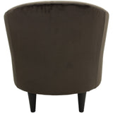 Microfiber Tub Accent Chair, Chocolate Brown