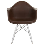 Mid-Century Modern Molded Plastic Clear Dowel-Leg Armchair