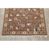 Vidart Jute Blend Floral Turkish Area Rug