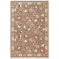 Vidart Jute Blend Floral Turkish Area Rug