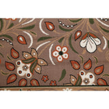 Vidart Jute Blend Floral Turkish Area Rug