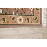 Vidart Jute Blend Floral Turkish Area Rug