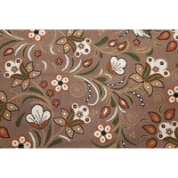 Vidart Jute Blend Floral Turkish Area Rug