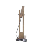 Modern Pine Wood Swiveling Led Table Lamp - Walnut