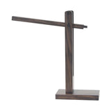 Modern Pine Wood Swiveling Led Table Lamp - Walnut