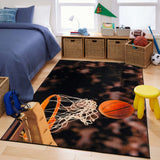 Basketball Hoop Sports Soft Area Rug