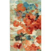 Mohawk Home Colorful Abstract Floral Garden Area Soft Rug
