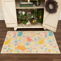 Home Easter Silhouette Accent Rug Multi
