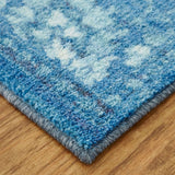 Home Fairview Floral Ornamental Area Rug Medium Blue