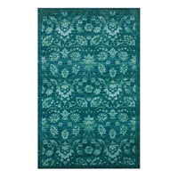 Home Fairview Floral Ornamental Area Rug Medium Blue