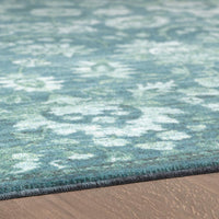 Home Fairview Floral Ornamental Area Rug Medium Blue