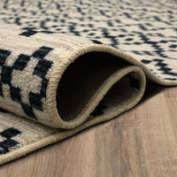 Home Geometric Aztec Bands Contemporary Cream/Navy Soft Area Rug