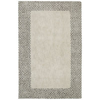 Home Spotted Border Woven Soft Area Rug - Cream/Grey